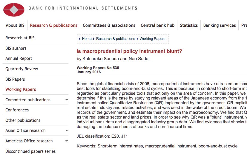 Is Macroprudential Policy Blunt? @RePEc_NEP_MAC @BIS_org bis.org/publ/work536.h… #macroprudential