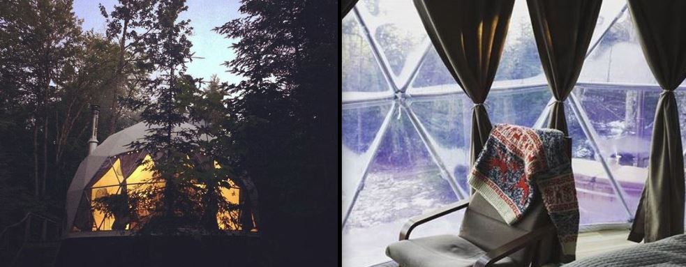 Explore a #GeodesicDome paradise in the woods of #NewBrunswick - Stay at <a href="/RidgebackLodge/">Ridgeback Lodge</a> 
#PacificDomes