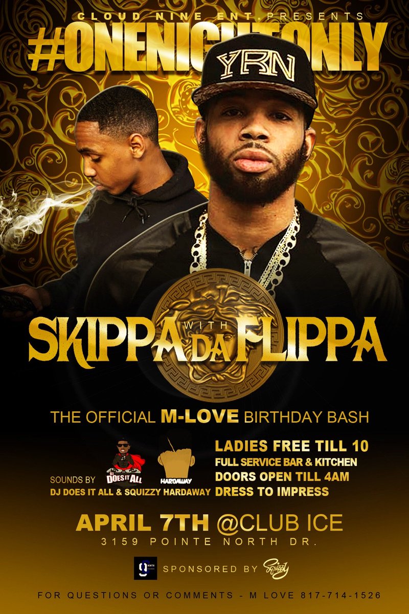 BigTevCEO's tweet photo. #OperationETX2 3.19.16 #OneNightOnly 4.7.16
#WePromoteENT #WePromoteDollz #KingzPromo #FinesseQueenz #CloudNineENT https://t.co/6SmiK4qQ7d