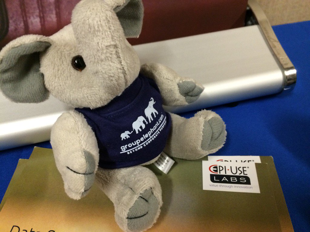 d_parker_p's tweet photo. #ERP #sconnect15 @bhaskarrapelli  save the elephants!!! #puppyolivia will love it! https://t.co/S62LveCvkp