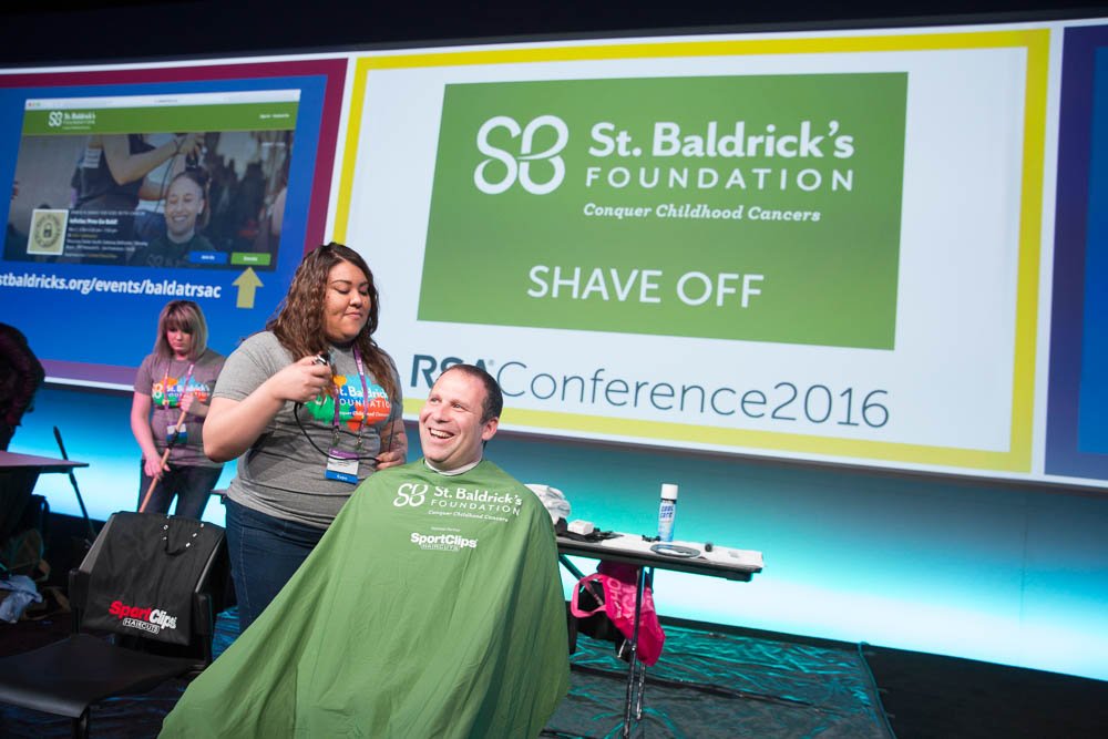 awignall's tweet photo. .MT @Protegrity: 
 Great to see #infosec supporting childhood cancer research at #RSAC 2016! cc: @StBaldricks https://t.co/MCdrGCEazk