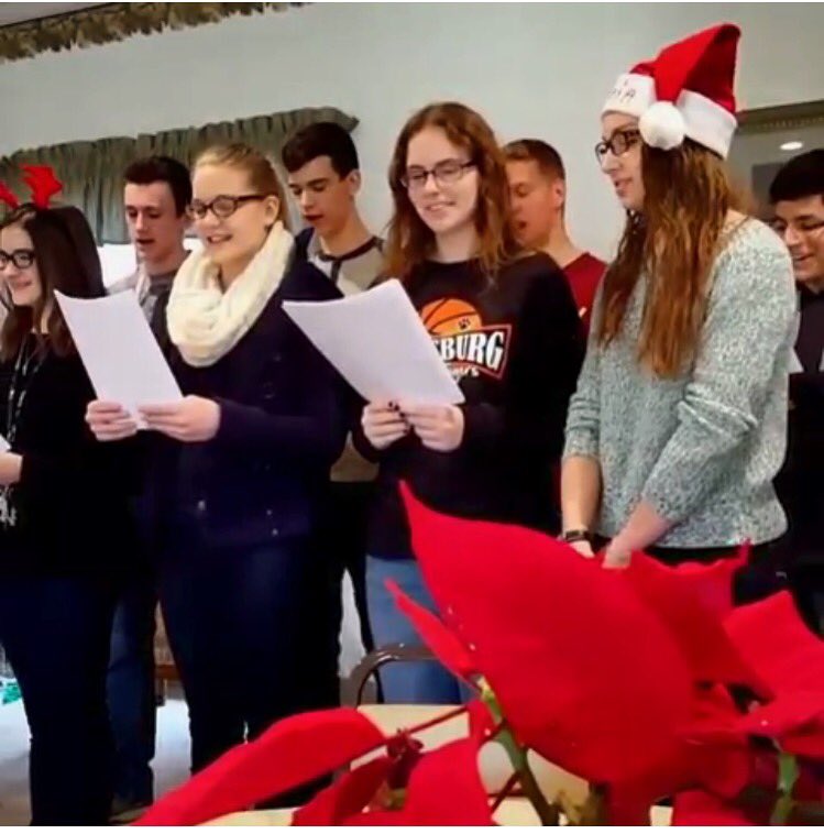 Tiger_StuCo's tweet photo. #tbt to caroling at Franklin Terrace! We love getting involved in our community! https://t.co/NcforLP8Ci