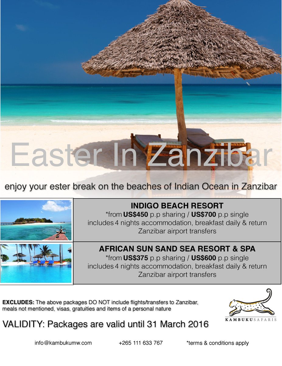 RT KambukuMW: #NoShoesNeeded #Zanzibar deals from #KambukuSafaris Contact us for customized trips to suit your nee…