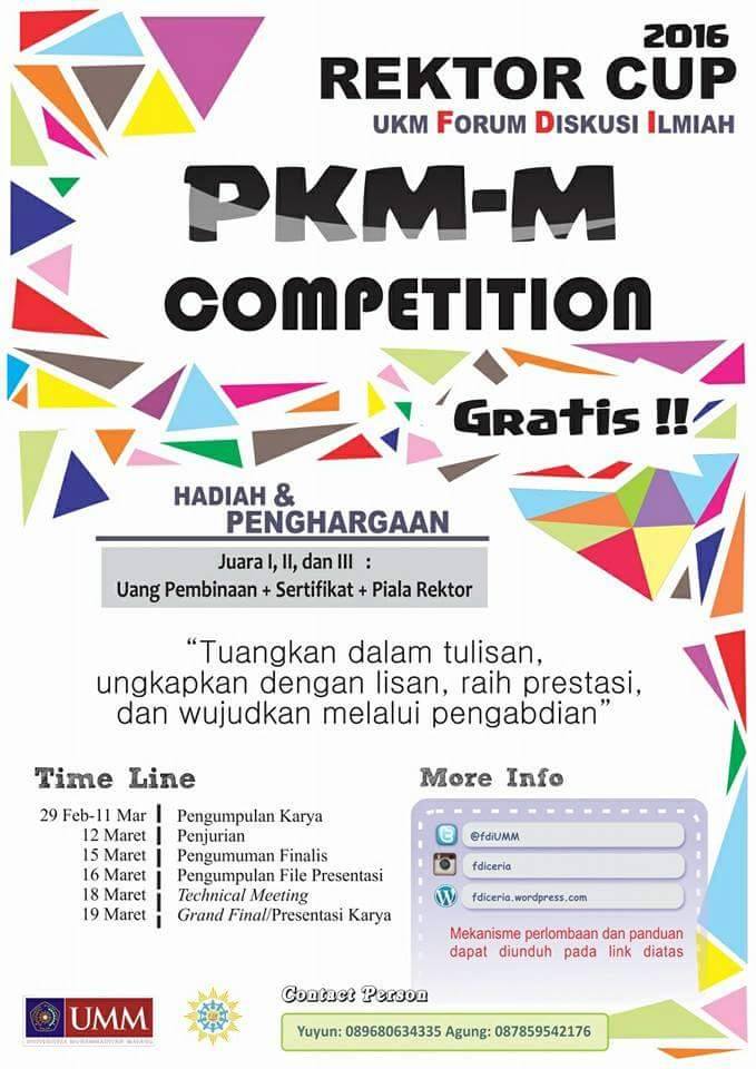 REKTOR CUP UMM 2016 Bidang Penalaran. Ayo Berkarya <a href="/HimaksUmm/">Social Welfare UMM</a> @LSO_CENDEKIA <a href="/PC_UMM/">Psychology Club UMM</a> <a href="/GitaSuryaUMM/">PSM Gitasurya UMM</a> <a href="/KineKlubUMM/">txt dari ukm sinematografi</a>
