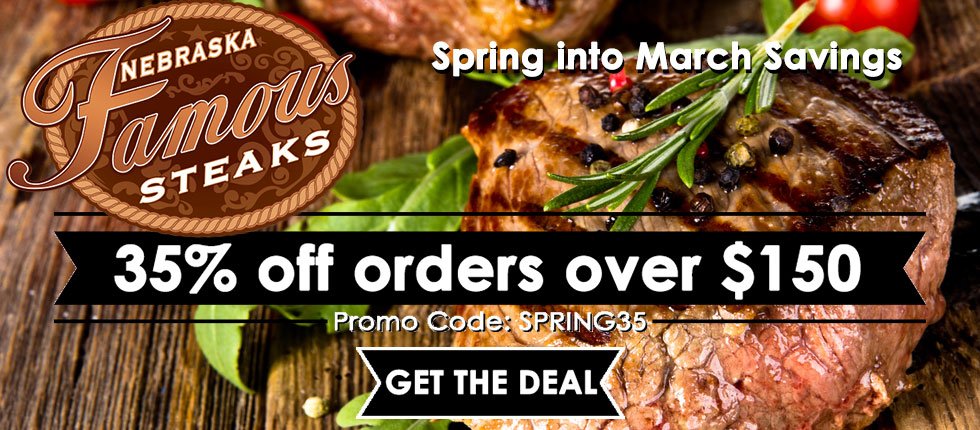 Stock Up! Take 35% OFF! famoussteaks.com #famoussteaks #dinner #springgrilling