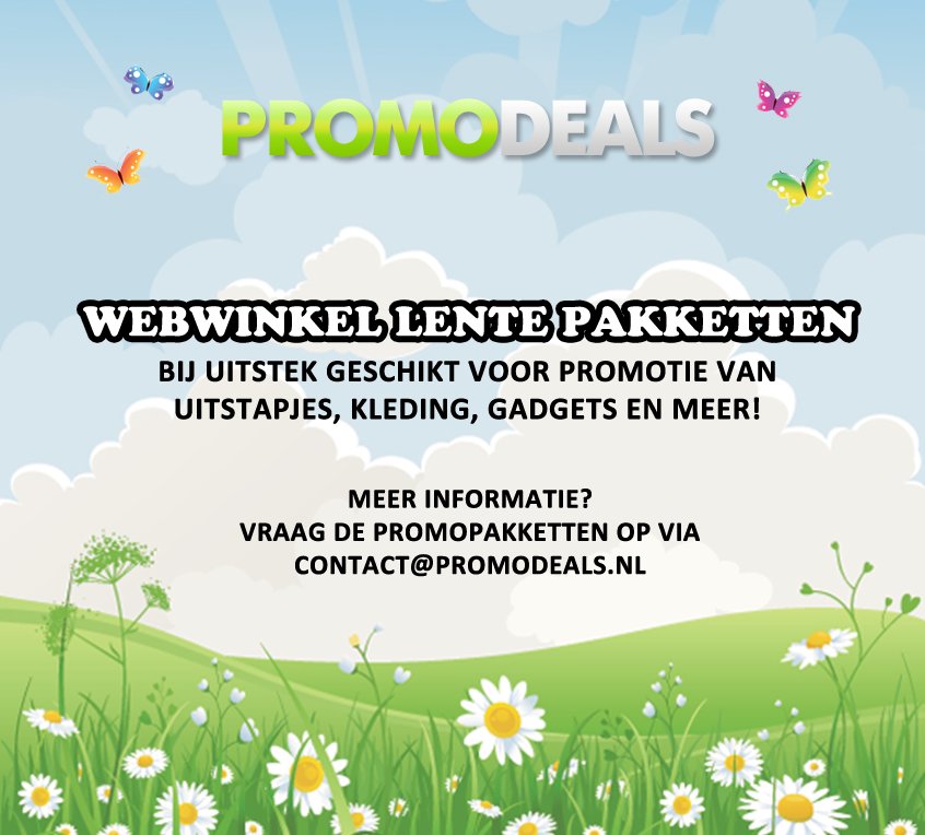 PromodealsBV's tweet image. Realiseer dit #voorjaar meer exposure voor je #webshop via #Promodeals. Neem contact met ons op voor meer info!