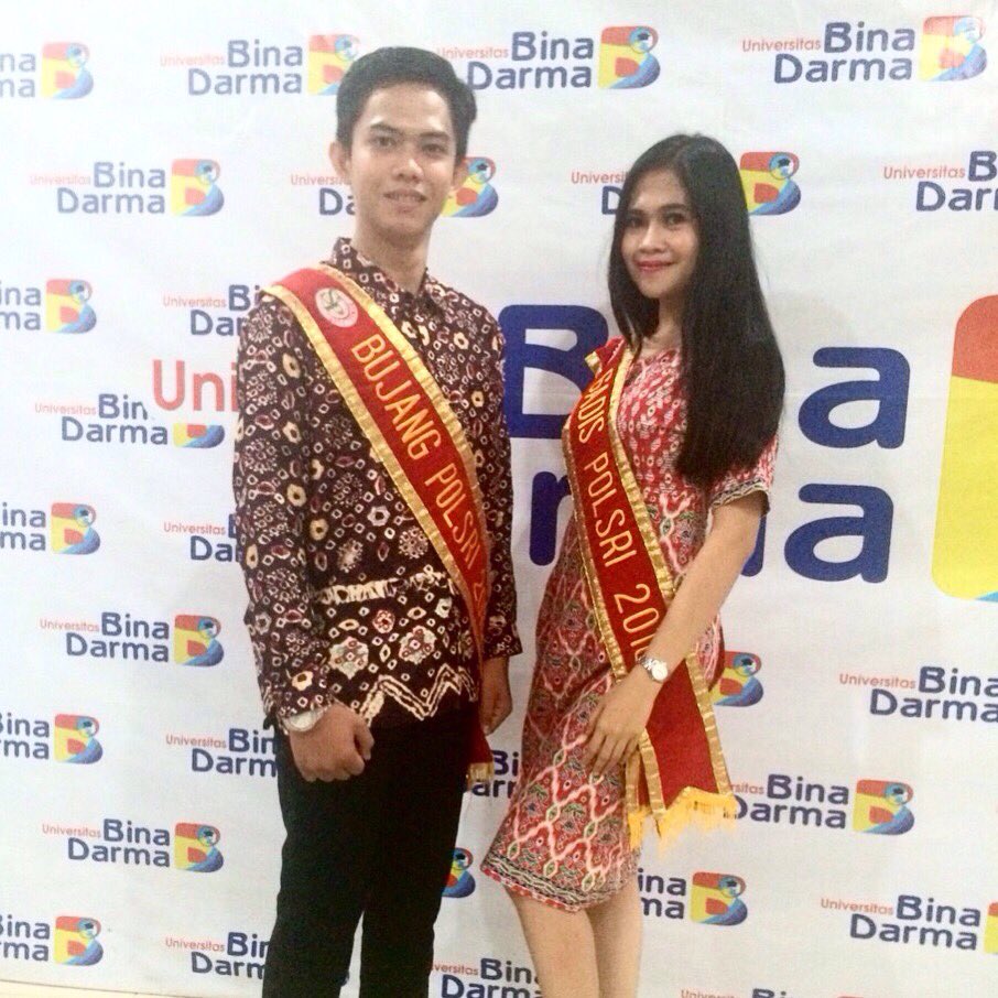 Malam, #OnDuty Bujang Aryo dan Gadis Azzah perwakilan BGPolsri, dalam acara Grand Final BGKBinaDarma 2016. #IBGPol