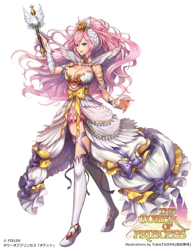 田島幸枝 Yukietajima 宣伝 フィールズ株式会社様 タワーオブプリンセス にて新姫 オデット のデザイン 作画を担当させて頂きました 堀江由衣さんに声をあてて頂き感激です 宜しくお願いします タワプリ T Co Ctvldiuome T Co