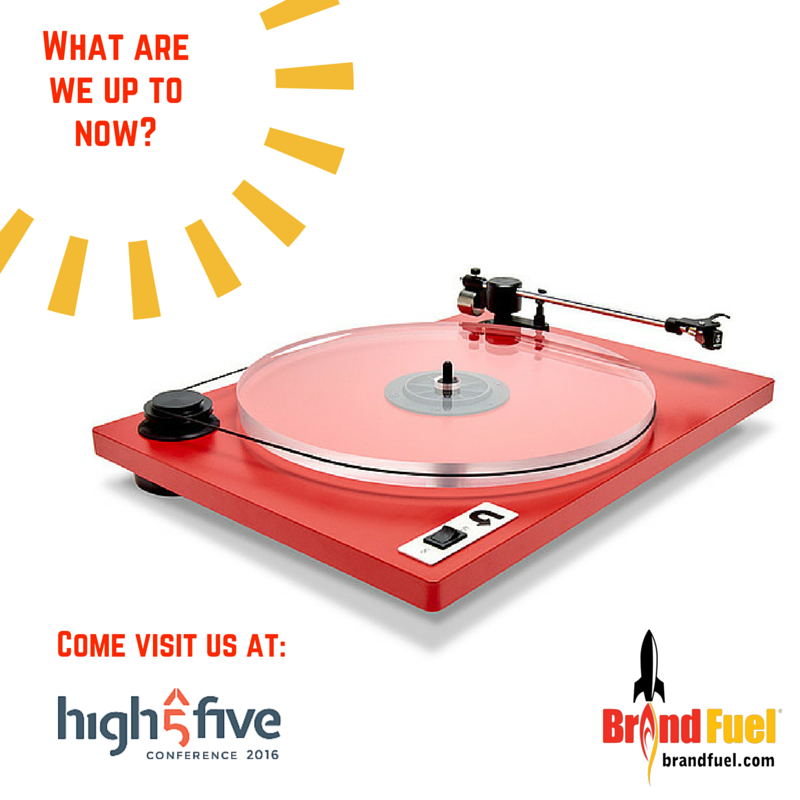 BrandFuel's tweet photo. Come visit us and find out what we are up to! #HighFiveConf #marketing #eventmarketing #DigitalMeetsAnalog https://t.co/OIDCaUi4Vb