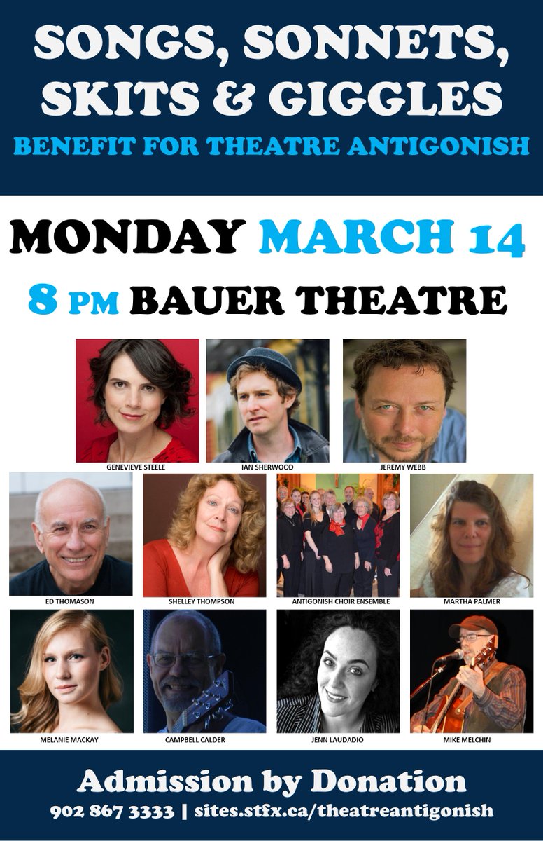 Monday March 14. Admission by Donation.