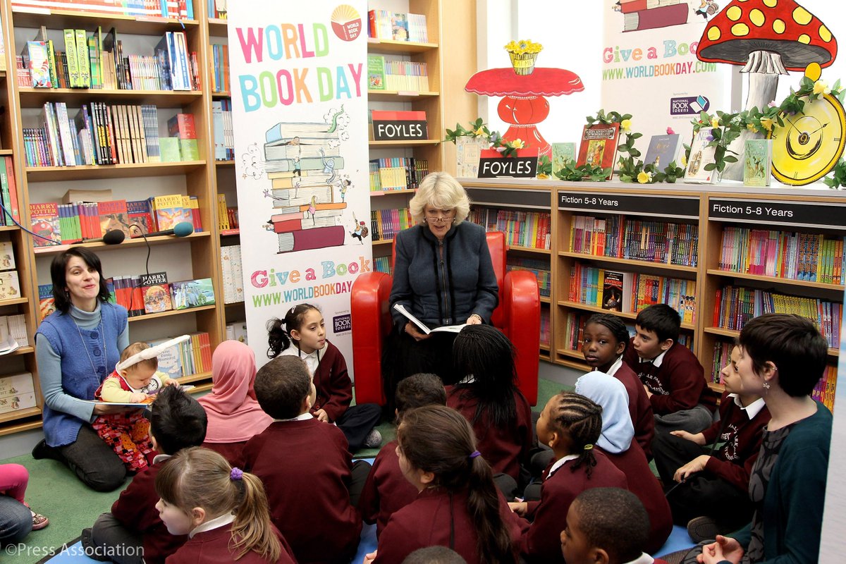 ClarenceHouse's tweet photo. “Stories are so magical…before we can write, we tell stories.” – HRH The Duchess of Cornwall. Happy #WorldBookDay! https://t.co/vmB7KSpXFZ