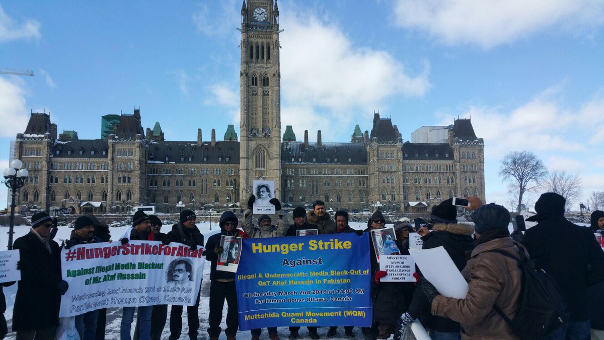 JazibBaba's tweet photo. Canadian workers during #HungerStrikeForAltaf https://t.co/nW1fV1H6wv