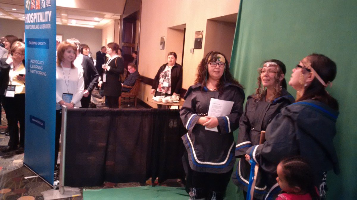 #Nunatsiavut throatsingers during HNL conference #myhnl. The Blake Sister's from Rigolet #ShareNunatsiavut