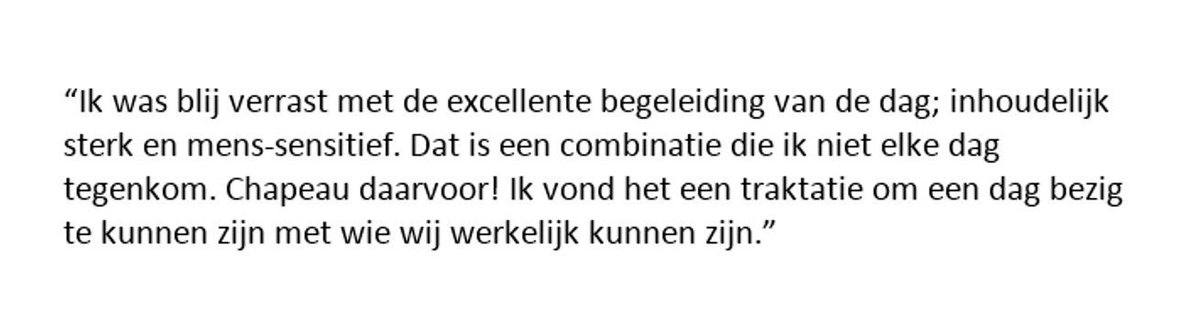 Prachtig compliment van directie waarmee we vorige week een 12hrs sessie deden. In 1 dag 'n jaar verder <a href="/the48hrs/">the48hrs</a>