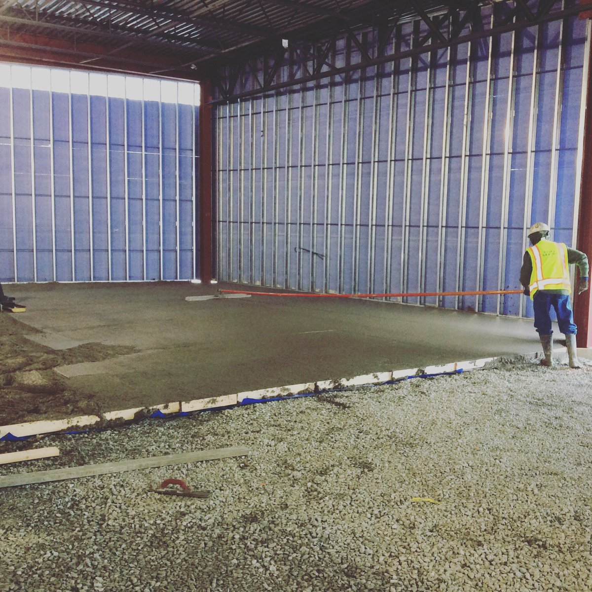 Concrete floor pour started this morning at the <a href="/GraceChurchIN/">Grace Church</a> #fisherscampus building. Another big milestone!