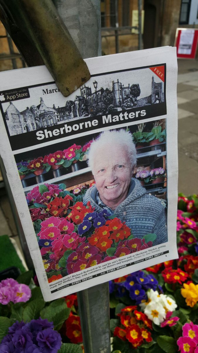 SBPlants's tweet photo. Dads been networking!!
Front page spread aswell 
@MarketSherborne https://t.co/jKNY361w3g
