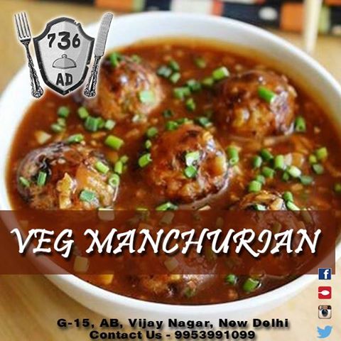 736ADcafe's tweet photo. Ever so delicious Vegetable Manchurian at 736 A.D.
#736AD #HudsonLane #VegManchurian #TryBest #NewVenture https://t.co/9dHSJ7PwFG