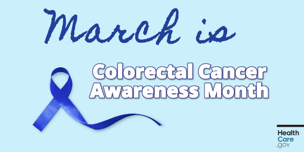 HealthCareGov's tweet photo. #Dressinblueday is tomorrow, 3/4. Show your support for #ColorectalCancerAwarenessMonth. --> https://t.co/w8zk1e24Qb https://t.co/IIMarnK0hD