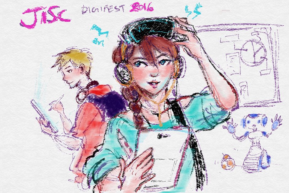 Jisc's tweet photo. An alternative view of #digifest16 from @MyBCU illustration students

Full gallery at https://t.co/rh506XqbDo https://t.co/SGQuOgJkkO