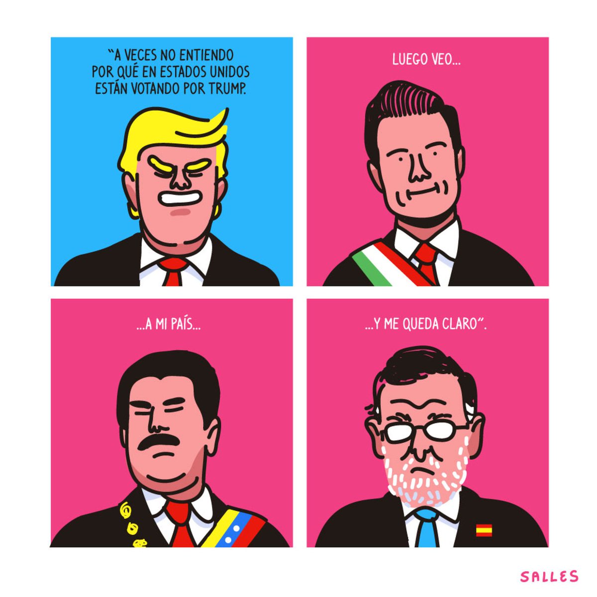 elpais_america's tweet photo. Nadie entiende por qué la gente vota a Trump, hasta que... https://t.co/YK7MsqGCLL Por @sallesino https://t.co/f9TNFbTyHG