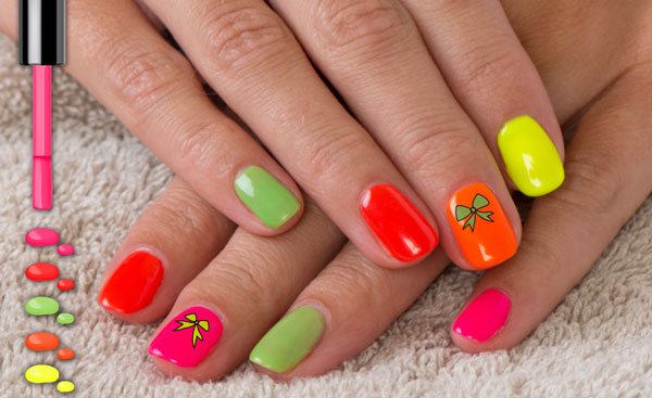 nailartrtk's tweet photo. Awesome Neon Nails #nailart https://t.co/lHC7fDqpx3