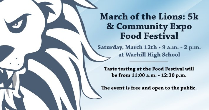 WJCCSchools's tweet photo. March of the Lions: 5k &amp; Community Expo Food Festival - Saturday, March 12th - https://t.co/I4m7GAGq90 https://t.co/wQglBPQcMZ