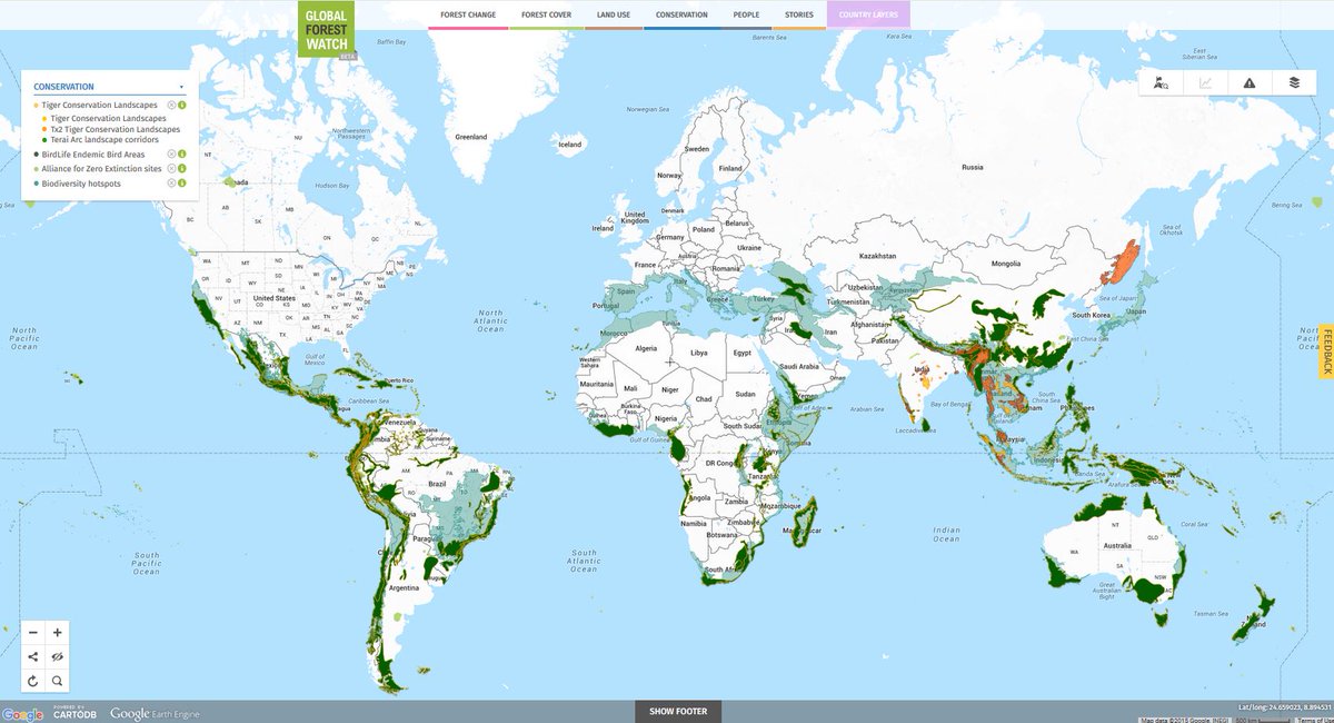 globalforests's tweet photo. For #WorldWildlifeDay, take a look at which biodiversity areas need the most protection https://t.co/IJgSMbJ4n8 https://t.co/92NkUop7hI