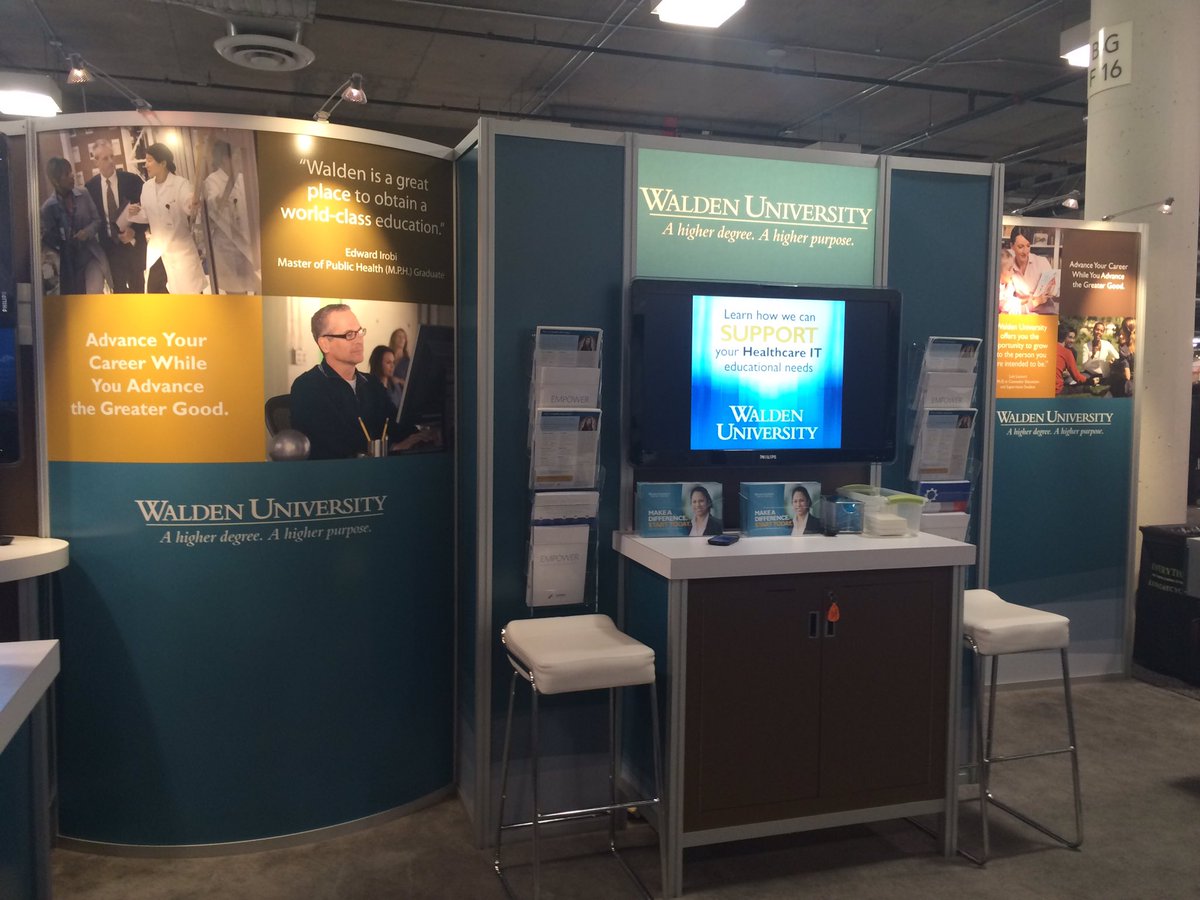 Last day at #HIMSS16 - Booth #12419 University row #HigherEd #ProfesssionalDevelopment
