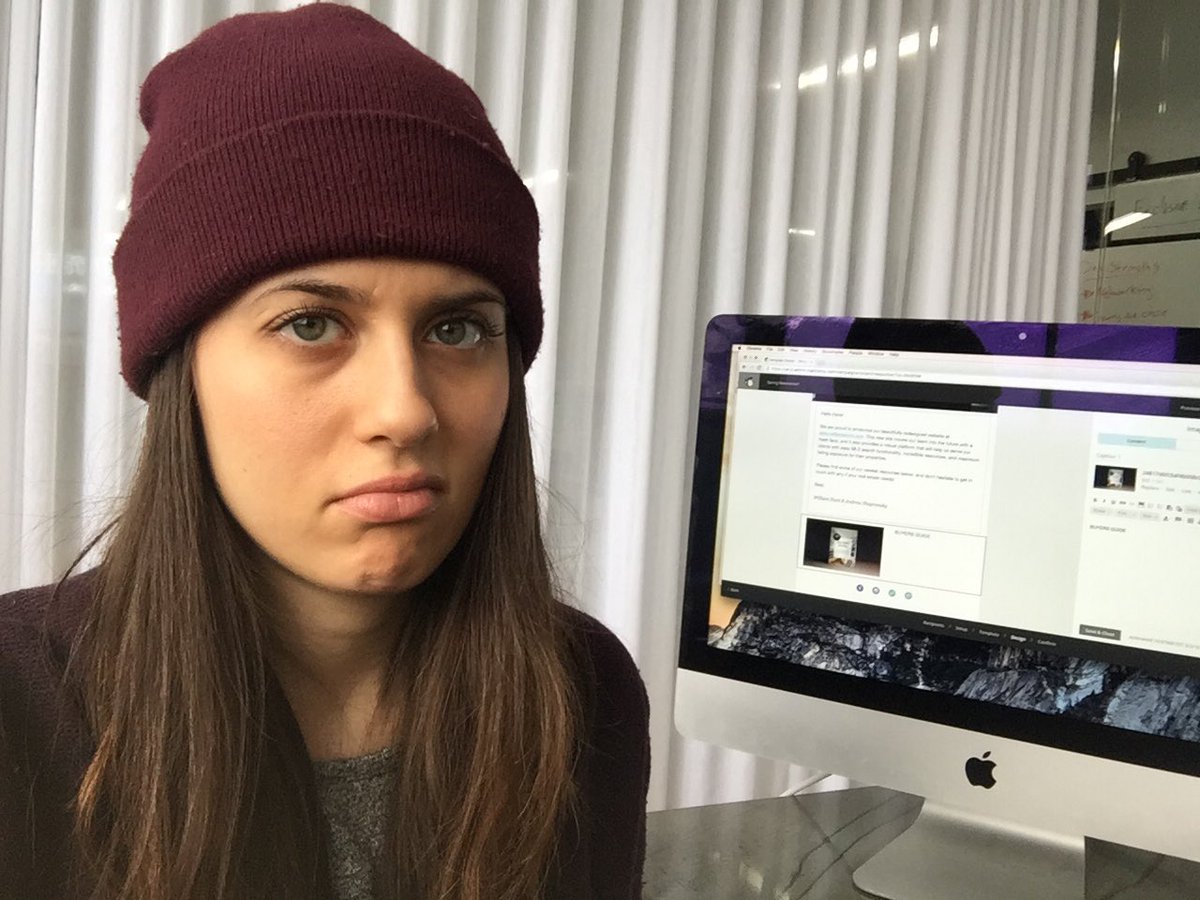naspiteri's tweet photo. When your office is so cold you have to wear a toque at your desk. #loftproblems https://t.co/ACdu72oAX4