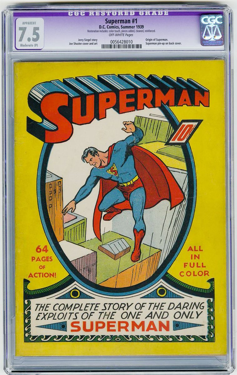 ComicsWatcher's tweet image. Superman #1 Comic Book Values &amp;amp; Price Guide comicswatcher.com/superman-1-com…