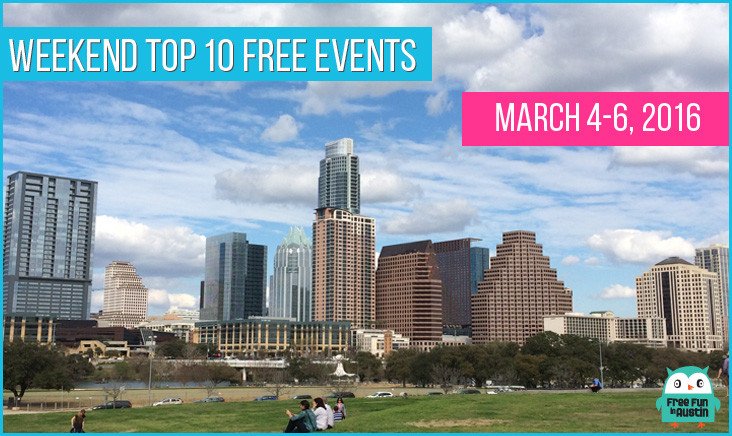 VisitAustinTX's tweet photo. Top 10 FREE Weekend Events in Austin (March 4-6, 2016) from @FreeFuninAustin https://t.co/IcnCCe8aeN #TrueAustin https://t.co/G5jEgWALkc