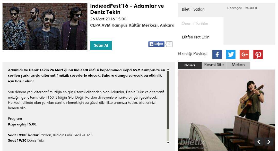 Indieed Fest'16 Biletix'te! biletix.com/etkinlik/TNN01…