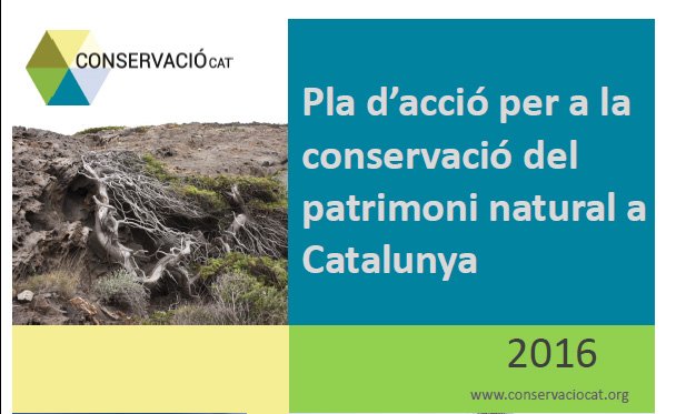 El pla d'acció per a la #ConservacioNatura el trobeu als documents del conservaciocat.org