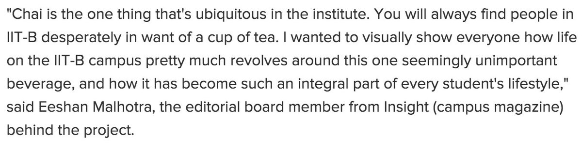 At <a href="/iitbombay/">IIT Bombay</a>, campus live revolved around chai. What college doesn't?! <a href="/yogitarao8/">Yogita Rao</a>