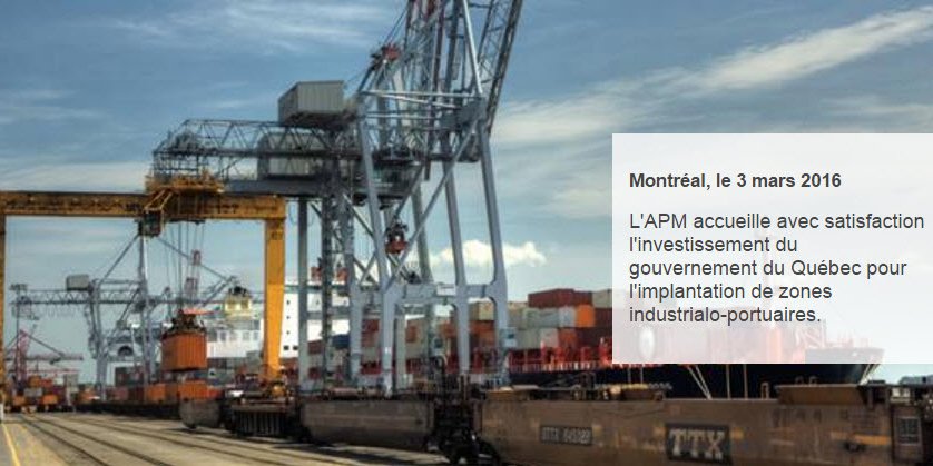 PortMTL's tweet photo. #PortMTL salue le développement de zones industrialo-portuaires au Québec. https://t.co/lnMMBydhst
#investissements https://t.co/2zLAbhUie9