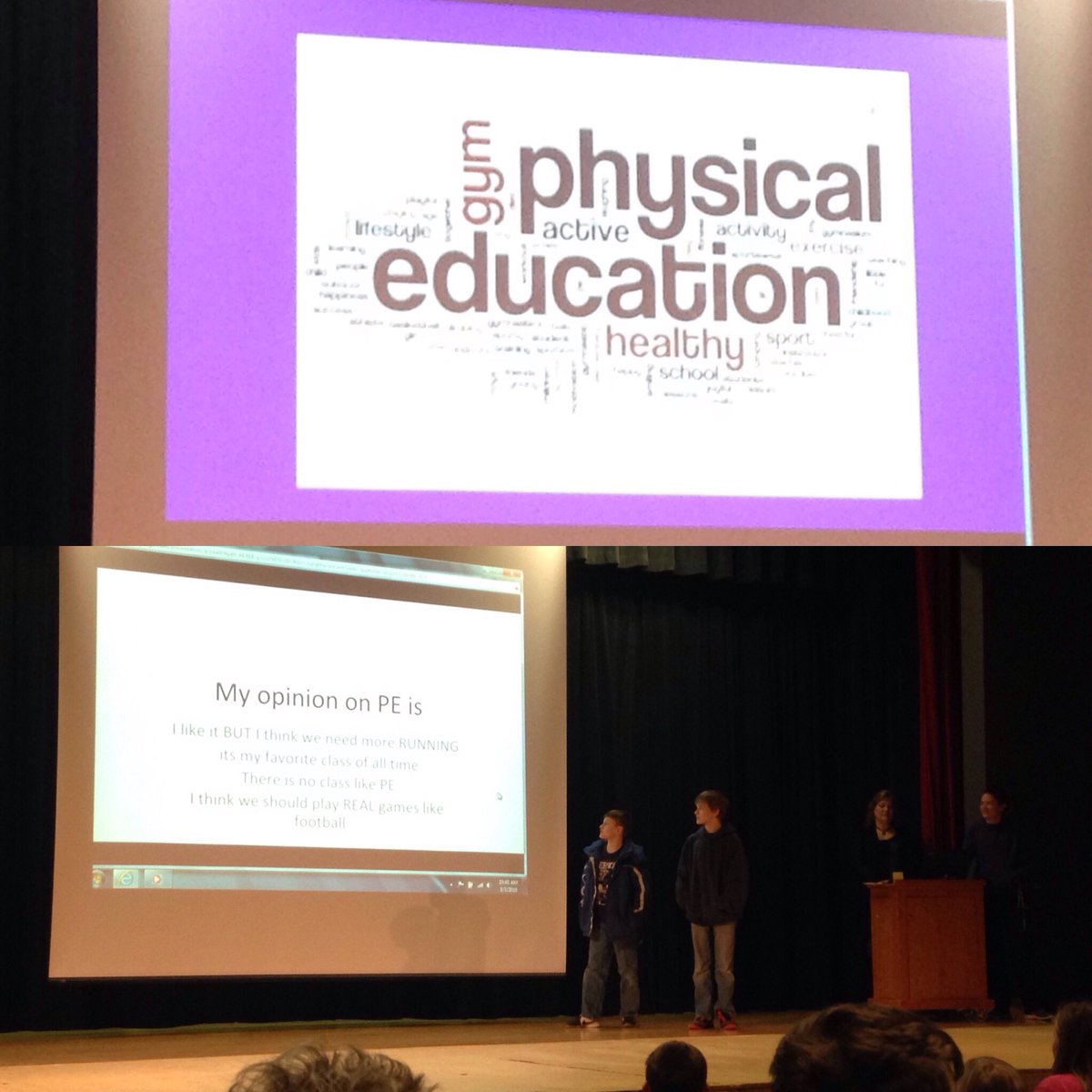 MCSTwizzlers's tweet photo. What do you think about Physical Education?   7th graders share there pros/cons PE class   @Astrong23 @mcs_wildcats https://t.co/Y5oqssOGVA