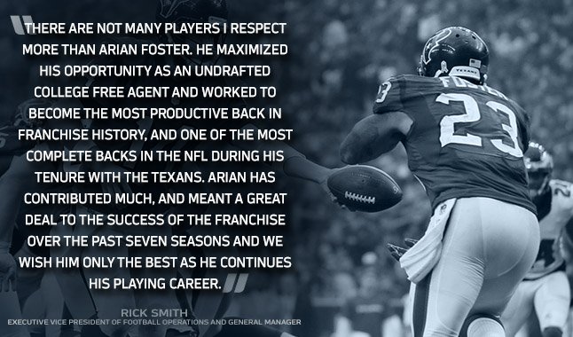 Quote from <a href="/HoustonTexans/">Houston Texans</a> Executive Vice President of Football Operations and General Manager Rick Smith: