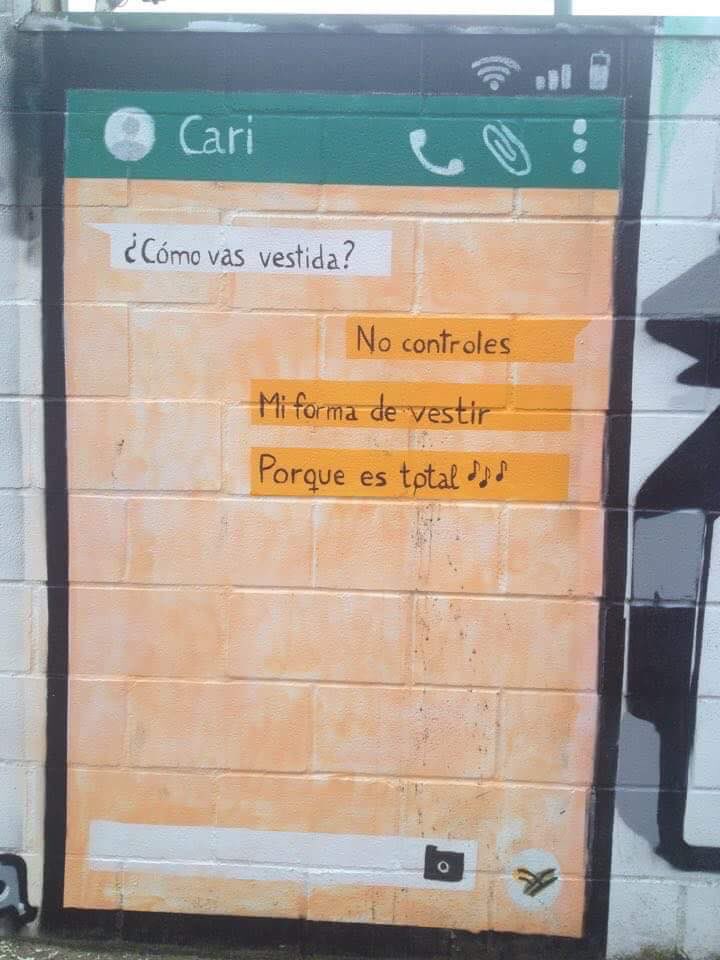 LolitaDixxon's tweet photo. Graffitis que inspiran. 
#NiUnaMenos. https://t.co/wVxlT5DYKp