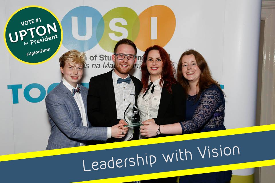 UptonForPres's tweet photo. #UccVotes Hustings were great last night and what it highlighted was the need for vision. Vote Upton #1 #UptonFunk https://t.co/1m5yhb19TB