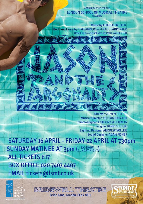 Very happy to announce we will be presenting JASON AND THE ARGONAUTS 16-22 April! #LSMTLove #LSMTJason #Bridewell