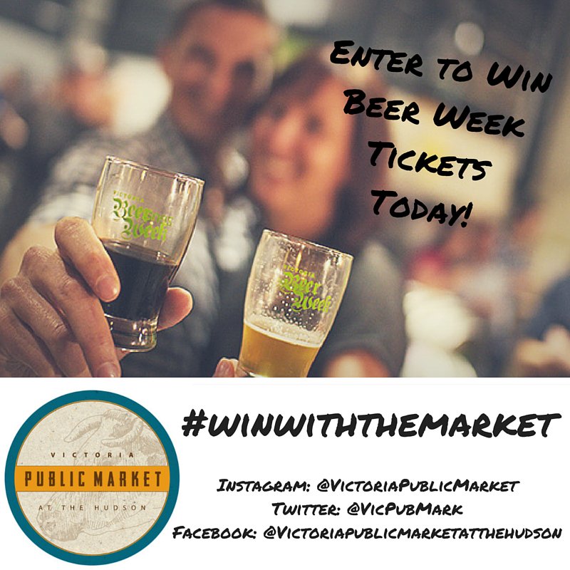 VicPubMark's tweet image. #RT to #WIN 2 tix to @VicBeerWeek. Prizes everyday! #Tag friends #VBW2016 #winwiththemarket. ow.ly/YOAF7