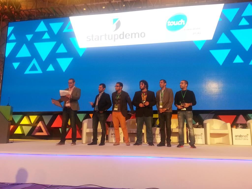 touchLebanon's tweet photo. @ChefXChangeCXC wins first place at Startup Demo sponsored by Touch! Congrats! #arabnetbeirut https://t.co/IbMmmsmh96