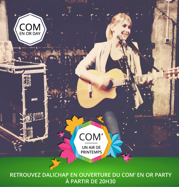 comenorday's tweet photo. Retrouvez lors du Com' en Or PARTY Dalichap, groupe mêlant chanson française et variété internationale ! https://t.co/2HjCSCkQFf