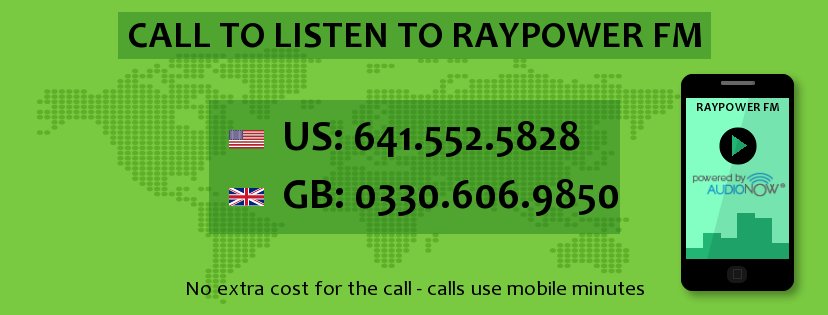 DAAR GROUP wishes to inform its listeners that  Raypower FM is now connected to the AudioNow Call-To-Listen .....