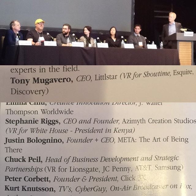 johnrmatthews's tweet photo. Listening to panel on impact of #virtualreality #vr on #entertainment #TV & #ads #mediasummit2016 #digitalhollywood https://t.co/eoDDNo2IF7