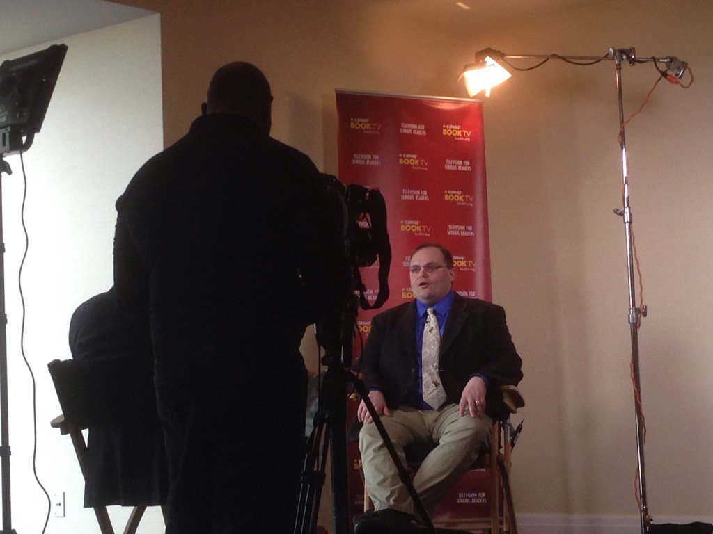 SteveDeaceShow's tweet photo. Being interviewed by C-Span book tv for #anefariousplot https://t.co/WEFbCf9Vk2
