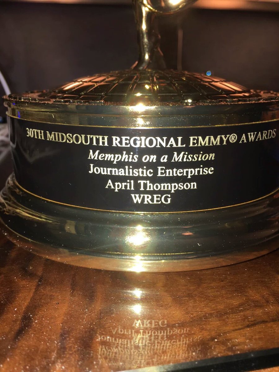 AKA_BEOmega's tweet image. Congratulations to Beta Epsilon Omega's own Emmy Winner April Thompson. 
#BEOmega #AKA1908 #WREG3