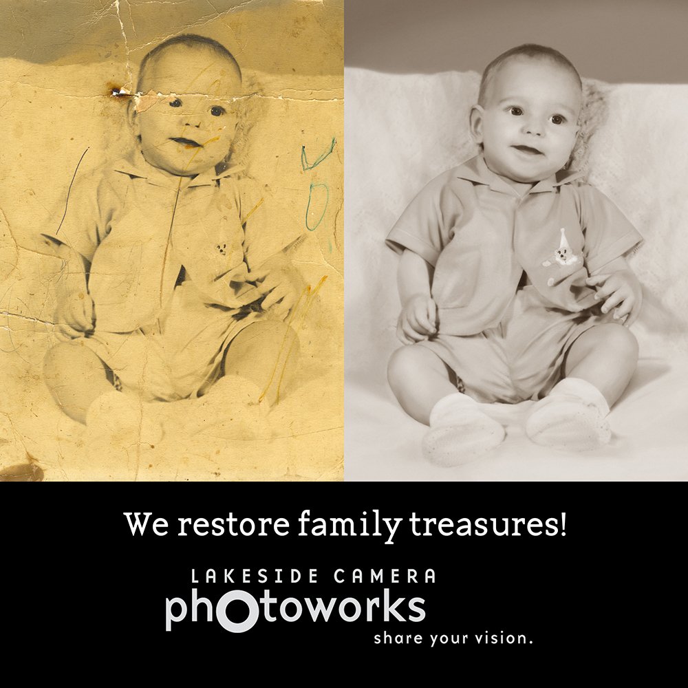 Lakeside_Photo's tweet photo. Restore your family treasure only $39at Lakeside Camera Photoworks! https://t.co/uMBoDfWK1d #photorestoration https://t.co/e2H7KvMiaP