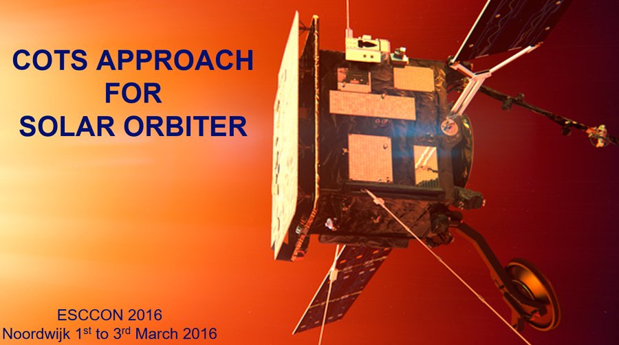 AlterTechnology's tweet photo. Presentation on COTS validation for @SolarOrbiter jointly by @esa (Silvia Massetti) #ESCCON https://t.co/mIHZTzcGI4 https://t.co/cuxrqgsBj0