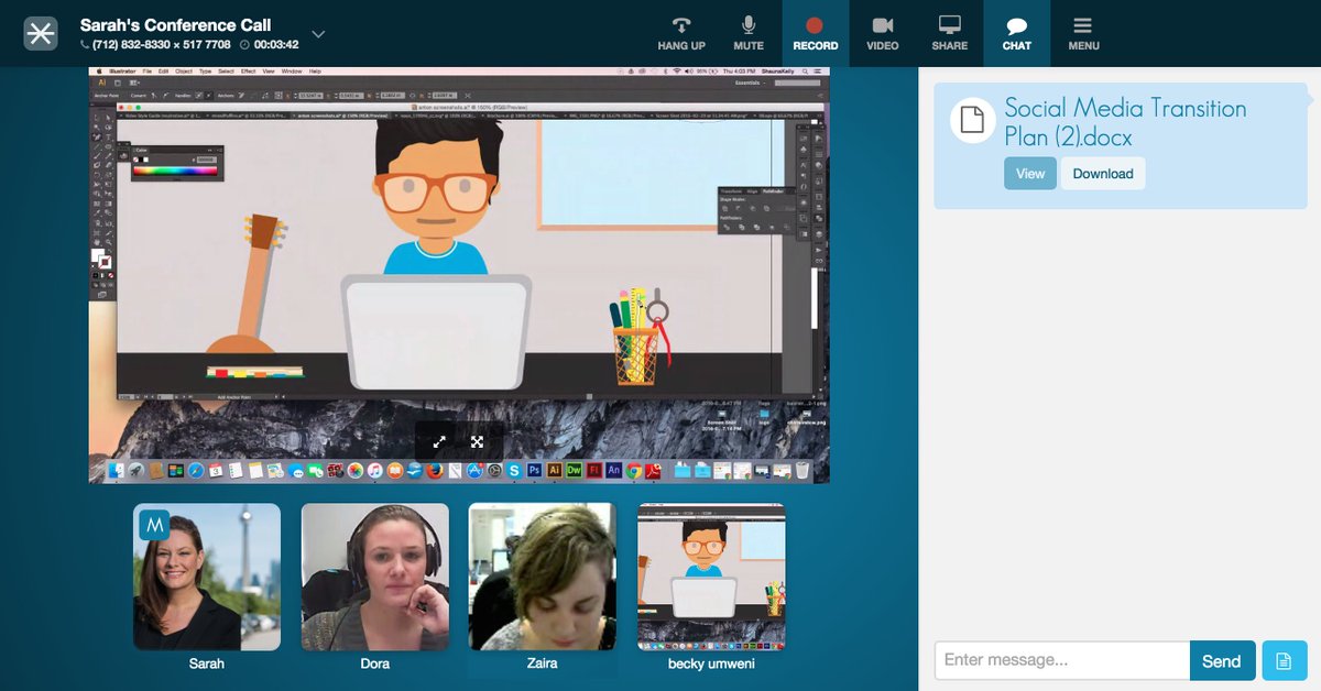 SJezek's tweet image. Our super talented dev team has been releasing some pretty awesome features! @freeconference #videoconference